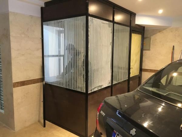 پارتیشن اداری تک جداره با فرم الومینیومی p2وp10 بهمراه mdf شش میل وشیشه مشجر×××پارتیشن×××پارتیشن×××