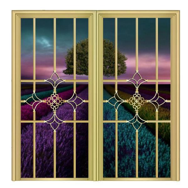 پنجره دکوراتیو شیشه